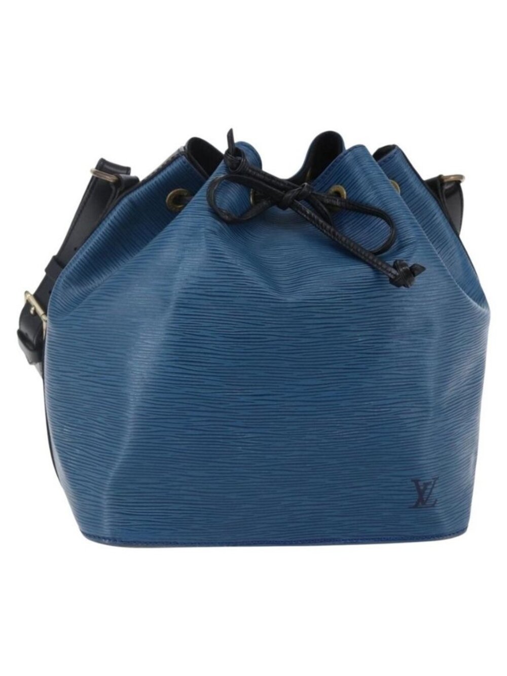Authentic LOUIS VUITTON Epi Petit Noe Shoulder Bag By Color Black Blue M44152